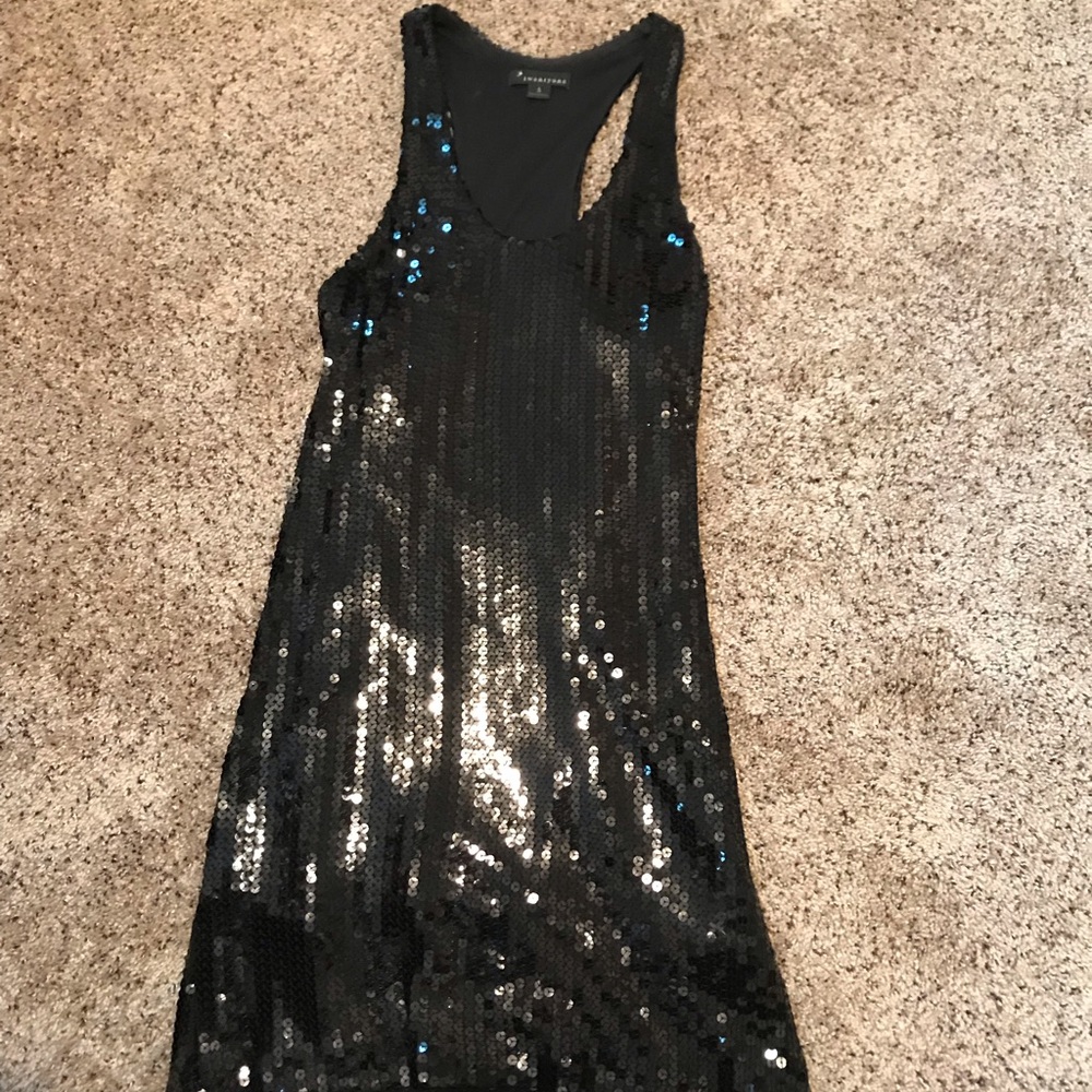 Black sequin dress (racerback)
